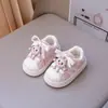 Sapatos para Bebês Meninos Sapatos Primavera e Outono Novo Bebê Solado Macio Meninas Biqueira de Concha Sapatos de Lona Casuais para Crianças Pequenas Sapatos Esportivos