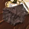Nova Calcinha Feminina Respirável de Renda Forjada Cintura Média Textura de Seda Artificial Forro Interno de Seda de Amora Atacado Roupa Íntima Feminina