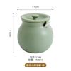 Lujo Ligero Cerámica para Verter Manteca Tarro de Almacenamiento de Condimentos de Cocina Tarro Multiusos para Condimentos con Cuchara Tarro Doméstico para Chile Al por Mayor