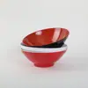Tazón Cónico Bicolor de Melamina, Tazón para Ramen, Espesado de Porcelana Imitación Específico para Restaurante, Tazón Grande para Olla Caliente Picante, Mayoreo