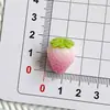 Miniaturas de frutas simuladas fresa arándano accesorios de resina, pegamento de crema DIY materiales para funda de teléfono llavero pasador