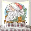 Tapeçaria de Natal Nova Pano de Pendurar Transfronteiriço Pano de Fundo Decorativo Sala de Fundo de Natal Atmosfera de Feriado Pano de Parede Estilo Americano