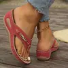 Plataforma Impermeable de Verano para Playa Transfronteriza Europea y Americana 2024 Zapatos de Mujer Sandalias de Suela Gruesa Clip-On Negro Venta al por Mayor Europea Talla Grande