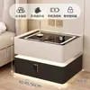 Mesita de noche inteligente para el hogar Simple con luz Lujo ligero Multifuncional para dormitorio Carga inalámbrica Altavoz Bluetooth Mesita de noche