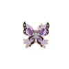 Broche de moda con forma de mariposa y diseño de flores de dibujos animados creativos, decoración de animales, insignia de ramillete de Joker, fabricantes al por mayor