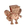 Panjia nova bolsa de mão quente com strass dourado e prateado, coração, estrela de cinco pontas, urso, joias DIY com contas, mão