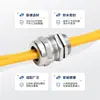Conector de cable de acero inoxidable Hongjues 304/316 M/PG/NPT/G roscado prensaestopas sellado impermeable metálico
