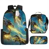 Las Mochilas Escolares Más Vendidas de Amazon para la Temporada de Regreso a Clases, Bolsas Escolares para Estudiantes de Primaria y Secundaria, Bolsos de Hombro de Dibujos Animados, Estuches, Set de Tres Piezas