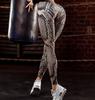 Leggings de Yoga Ajustados de Cintura Alta de Alta Elasticidad con Estampado de Serpiente Multicolor de Venta Caliente Europea y Americana para Mujer XY91