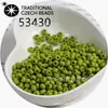 Cuentas de vidrio checas baoshiosa color natural para arroz no se decoloran color sólido pintura al óleo cuentas de porcelana hechas a mano para pulsera DIY