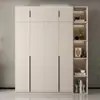 Guarda-roupa para Uso Doméstico no Quarto, Estilo Luxo Leve, Novo Modelo de Armário de Armazenamento, Montagem Fácil, Armário de Armazenamento Moderno Multifuncional para Apartamentos de Aluguel