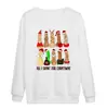 Sudadera Divertida de Manga Larga Holgada con Estampado de Animales Estilo Europeo y Americano para Mujer 2025 con Cuello Redondo