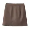 Moda europea y americana transfronteriza AliExpress INS artículo de moda popular falda bodycon de cintura alta adelgazante falda de línea A pantalones falda corta negra
