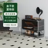 Armário de revistas com porta basculante estilo tronco de árvore Estante estilo japonês Estante com prateleiras Armário com gavetas Armário lateral para sala de estar Armário de armazenamento para entrada Armário de armazenamento nórdico