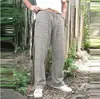 Nuevos Pantalones Largos de Verano Pantalones de Playa con Bolsillo Cordón Diseño de Cordón Elástico, Pantalones Largos Casuales Simples Transpirables Moda