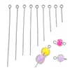 Materiales para Cuentas de 2 Colores Accesorios Hechos a Mano para Bricolaje Accesorios de Joyería Metálica Acero Inoxidable Aguja en Forma de Nueve Aguja de Nueve Letras Aguja de 9 Letras