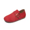 Zapatos Birkenstock Clásicos de Gamuza con Suela Suave sin Cierre para Mujer Nuevo Estilo 2025 Suela Gruesa Persona Perezosa Totalmente Cerrados Birkenstock Planos para Mujer