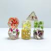 Dados de Rebanadas de Fruta Personalizados Dados de Manzana Dados de Sandía Dados de Uva Limón Kiwi Dados Dnd
