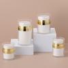 Frasco de creme a vácuo tipo pump 15/30/50/100g frasco de creme para os olhos galvanizado frasco de loção para sub-embalagem a vácuo