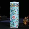 Taza de Agua Térmica Aislada con Revestimiento de Cerámica Jingdezhen Anti-Quemaduras para Estudiantes Hombres y Mujeres Taza Térmica para Regalar Taza Personal para Té con Pantalla de Temperatura Taza