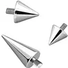 Aço Inoxidável 303 Cone Pontiagudo Unha de Sobrancelha Unha de Orelha Unha de Lábio Cabeça de Reposição Multiuso Cone Pontiagudo Padrão de Rosca Externa Acessórios para Piercing Joias