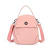 Bolsa de ombro feminina estilo coreano, leve, de nylon, pequena, transversal, bolsa de mão, porta-moedas
