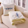 Almohada y Manta Dos en Uno para el Día de la Juventud, Personalizable con Fotos, para Siesta en la Oficina, Aire Acondicionado, Almohada Lumbar para Coche, Cojín