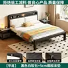 Cama de hierro forjado para uso doméstico, cama doble 1.8x 2m, cama de hierro engrosada, estructura de cama individual de acero inoxidable, cama con estructura de hierro para viviendas de alquiler