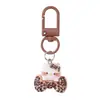 Al por mayor Estampado de Leopardo Dibujo Animado de Gato Perler Beads Llavero Colgante diy Cuentas Lindas Caja Ciega Regalo Pequeño Llavero Adorno para Mochila