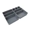 Cajón de Suministros para el Hogar Caja de Almacenamiento de Plástico Divisor de Armario Gadget Práctico Combinación Juego de Ocho Piezas Organizador de Escritorio para Cosméticos
