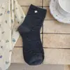 Colgante con patrón de oso en relieve estilo coreano, calcetines de tubo medio de dibujos animados para mujer para otoño e invierno, calcetines superpuestos, calcetines lindos japoneses