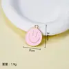 Pingente de Rosto Sorridente Assimétrico Popular Transfronteiriço Expressão Fofa Pingente de Liga Leve Acessórios para Pulseira Colar DIY