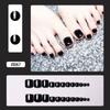 Wearable Foot Nail Patch Nail Patch Foot Nail Patch Removível Branco Falso Unha Toenail Produtos Acabados Venda por Atacado