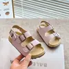 Zapatos de Verano Retro Mate 2025 para Niños Sandalias de Corcho para Niños Sandalias Birkenstock para Niñas Suela Suave Antideslizante Zapatos Romanos