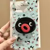 Capinha de celular fofa com tema de pinguim, adequada para telefones Apple 18 Pro Max, Xiaomi 17, Huawei e Vivo, projetada para meninas