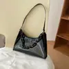Bolso de moda nuevo para mujer de verano, bolso de gelatina fresco estilo ins, bolso transparente de color sólido para mujer bajo el brazo, bolso de hombro pequeño