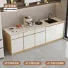 Mostrador de Barra de Agua para Empresa, Gabinete de Té para Oficina con Lavabo, Estación de Trabajo para Café, Lavabo Integrado, Gabinete de Cocina