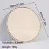 Lascas de Madeira Cortadas a Laser com Furos, Placa de Madeira, Tiras de Tecido, Cesta, Base de Madeira, Base de Madeira Crochê à Mão, Placa de Tecelagem DIY