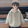 Sudadera de otoño para niño 2026 nueva elegante y genial streetwear sudadera con capucha de otoño para niño estilo coreano ropa deportiva para niño
