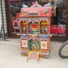 Casa Espiritual de Papel Ondulado Casa de Papel Nova Teto Vermelho Montagem Gratuita Edifício Dobrável de Luxo Mansão de Dias 1,4m Suprimentos para o Festival Qingming