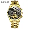 Reloj Longbo Longbo 83719 Venta al por Mayor Reloj de Cuarzo Transfronterizo Cronógrafo de Tres Ojos y Seis Manecillas Reloj Deportivo para Hombre Hombres