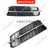 Adecuado para Audi A6 C7 S-Line 2015-2018 Marco de Luz Antiniebla sin Orificio Embellecedor de Marco de Pantalla de Lámpara Antiniebla de Coche Parrilla