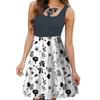 Primavera y Verano 2025 Comercio Exterior Transfronterizo Nuevo Vestido de Mujer sin Mangas Estampado Moda Elegante Flor Vestido Personalizado para Mujer