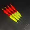 Alas de plumas EVA boya electrónica brillante de vértice boya para carpa plateada un ojo de pez llamativo boya para pesca en el mar boya luminosa boya externa para lance largo