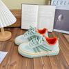 2023 Nuevo diseño de celebridades en línea, contraste de color en zapatos de mujer populares, zapatillas deportivas para estudiantes, zapatos de papá, zapatos de una sola capa