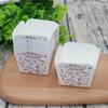 Copo Quadrado Descartável Resistente a Altas Temperaturas para Bolo, Porta-Copos de Papel para Chiffon de Hokkaido, Copo para Forno, Copo para Muffin 100