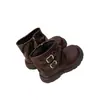 Botas estilo Martin para niña, nueva colección otoño 2026, botines elegantes y a la moda, botas de cuero retro estilo británico para niño/a de media pantorrilla