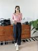 ¡Viaje sencillo! Pantalones de Abuela de Corte Oblicuo Otoño 2024 Cintura Alta Sueltos Adelgazantes Cónicos Casuales Pantalones Harlan para Mujer