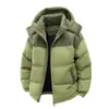 Exclusividad transfronteriza: Chaquetas de pana acolchadas de algodón para hombre y mujer, estilo invierno para parejas, con capuchas desmontables, que brindan calidez y protección contra el frío