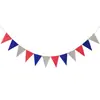 Bandera Triangular con Patrón de Onda Bronceada Bandera de Arreglo de Cumpleaños Bandera Banner Decoración de Fiesta de Festival Fondo Accesorios Bandera Triangular